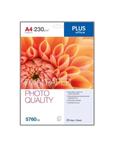 PAPEL INKJET PLUS 230GR.PHOTO A4 -20H-