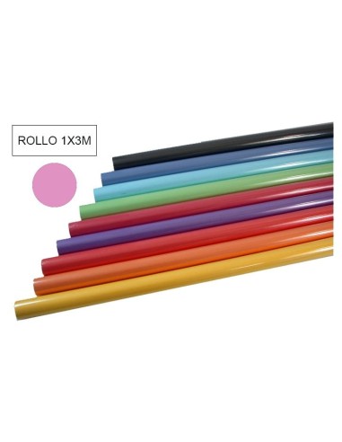 PAPEL KRAFT COLOR -ROLLO 3M- ROSA