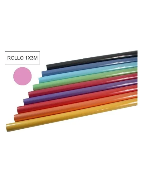PAPEL KRAFT COLOR -ROLLO 3M- ROSA
