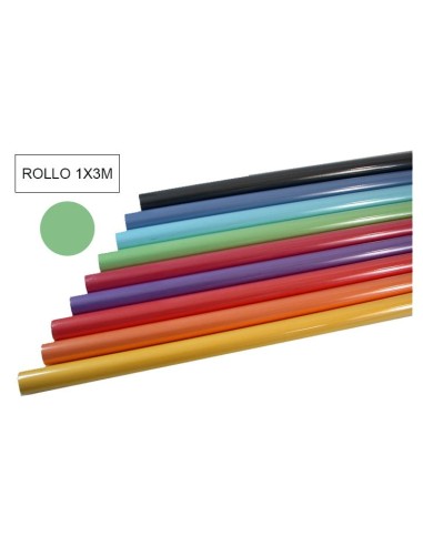 PAPEL KRAFT COLOR -ROLLO 3M- VERDE