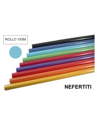 PAPEL KRAFT COLOR -ROLLO 5M- AZ.TURQUESA