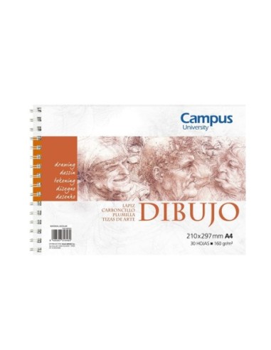 BLOC DIBUJ.CAMPUS A4 30H.ESP.LISO 600302