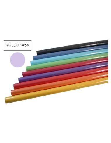 PAPEL KRAFT COLOR -ROLLO 5M- LILA