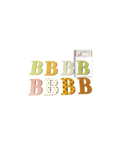 CRAFTS-PACK 4 LETRAS MAD.DECOR"B"