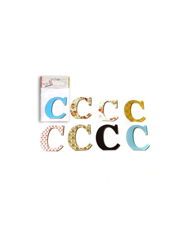 CRAFTS-PACK 8 LETRAS MAD.DECOR"C"