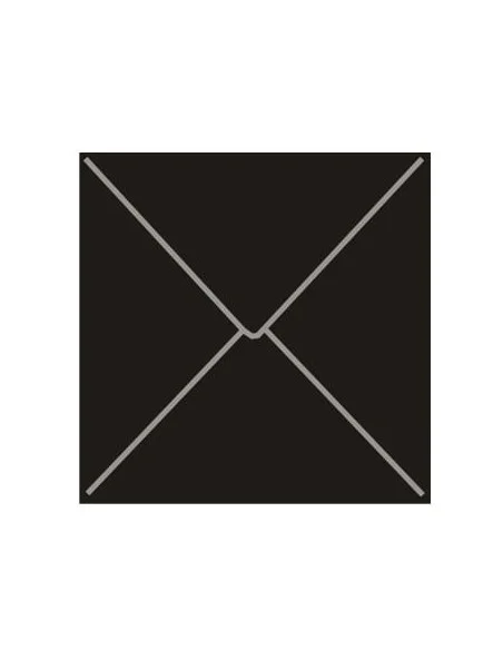 PAPEL MAGIC-PCK 5 SOBRES 15x15 NEGRO
