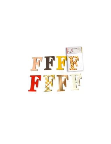 CRAFTS-PACK 4 LETRAS MAD.DECOR"F"