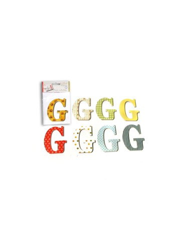 CRAFTS-PACK 4 LETRAS MAD.DECOR"G"