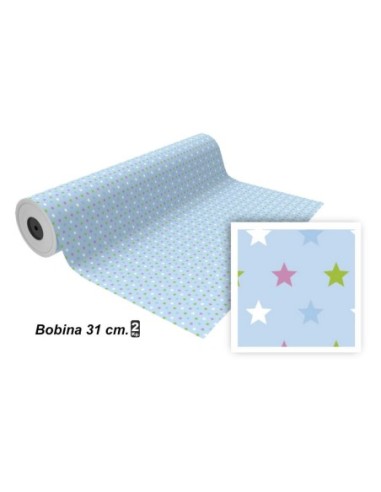 PAPEL REGALO ECON.BOBINA 31CM.(2KG.)1267