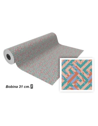 PAPEL REGALO ECON.BOBINA 31CM.(2KG.)1283