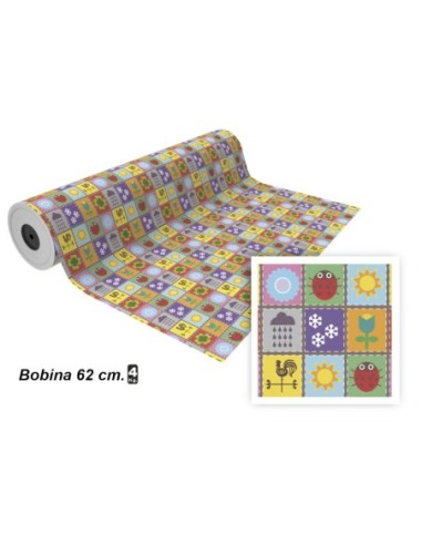 PAPEL REGALO ECON.BOBINA 62CM.(4KG.)1278