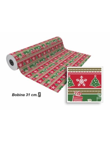 PAPEL REGALO ECON.NAVIDAD BOB.31CM. 1274