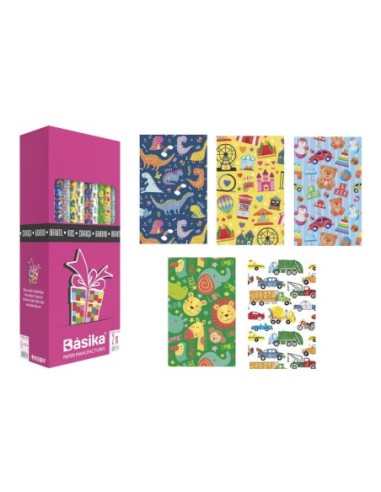 PAPEL REGALO INFANTIL ROLLO 70x200CM.