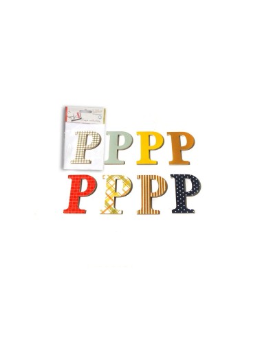 CRAFTS-PACK 8 LETRAS MAD.DECOR"P"