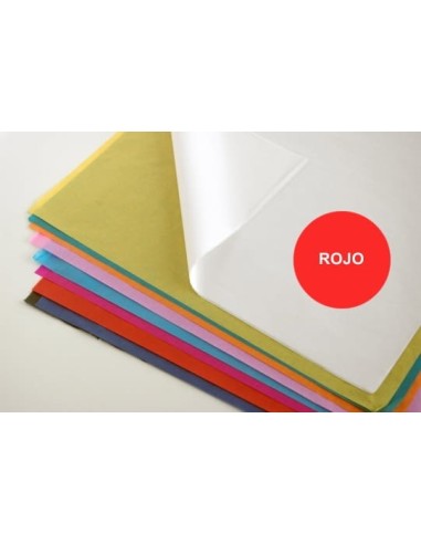 PAPEL SEDA COLORES MANOS 13H. ROJO