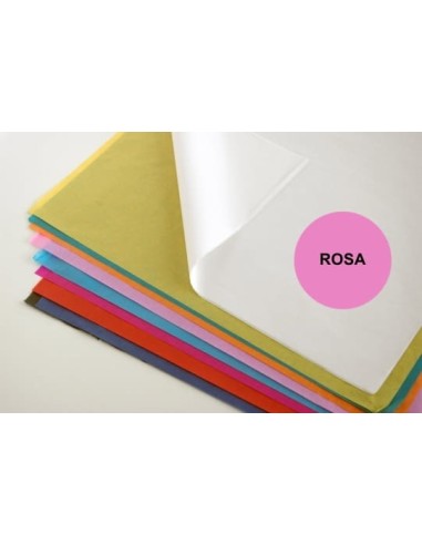 PAPEL SEDA COLORES MANOS 25H. ROSA