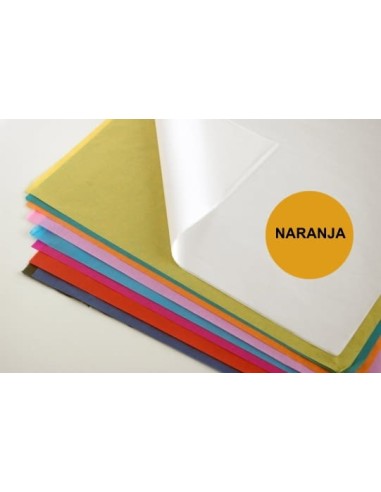 PAPEL SEDA COLORES MANOS 25H. NARANJA