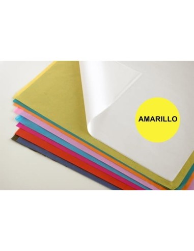 PAPEL SEDA COLORES MANOS 25H. AMARILLO