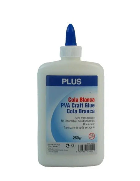PEGAMENTO COLA BLANCA PLUS 250 GR.