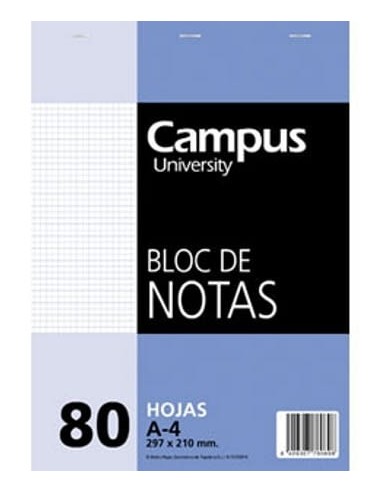 BLOCS NOTAS C/TAPA CDLA.A/4 80H. 001116