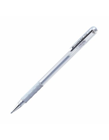 PENTEL-BOLIGRAFO HYBRID GEL PLATA K118M