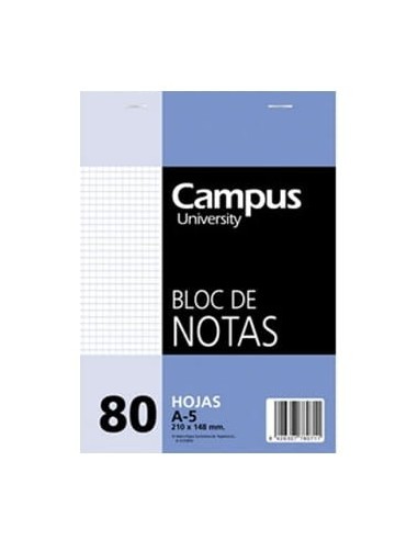 BLOCS NOTAS C/TAPA CDLA.A5 80H. 001112