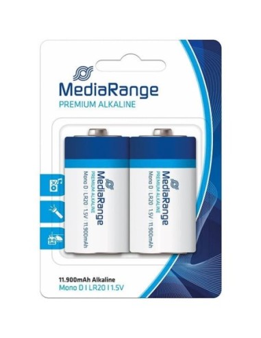 PILA ALCAL.MEDIARANGE 1,5V.-LR20 -PACK2-