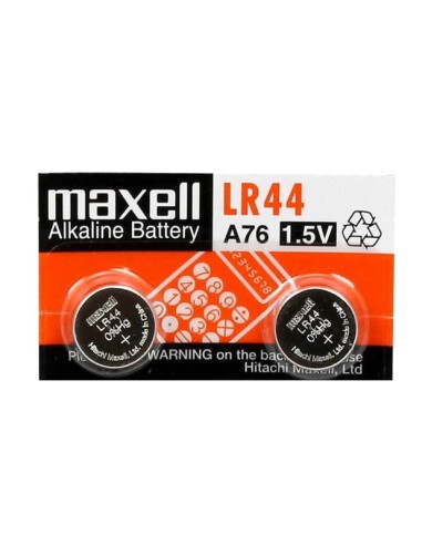 PILA MAXELL BOTON ALCALINA LR44 -BLS.2-