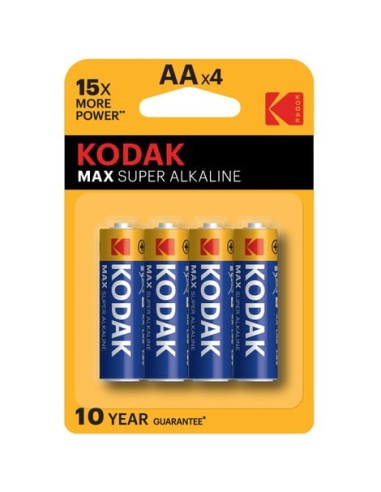 PILAS ALCALIN.KODAK MAX AA(LR6) -PACK 4-