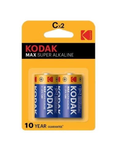 PILAS ALCALIN.KODAK MAX LR14-PACK 2-