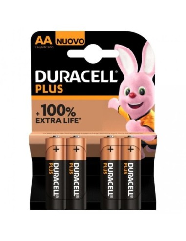 PILAS DURACELL PLUS LR06 (AA)PACK 4 UN.