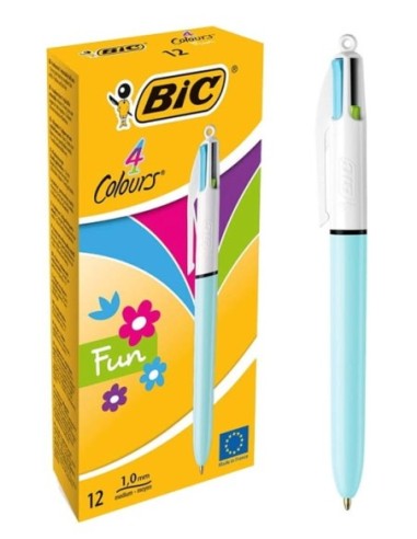 BOLIGRAFO BIC 4 COLORES FUN PASTEL