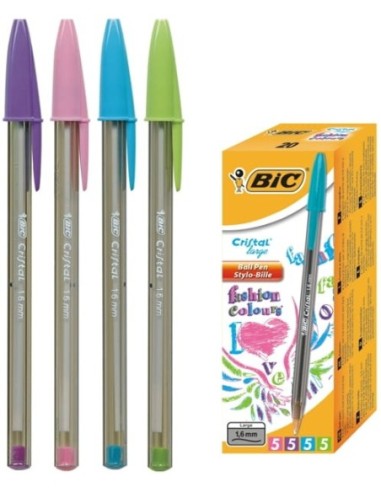 BOLIGRAFO BIC CRISTAL FASHION COLOR