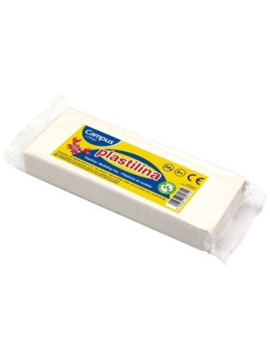 PLASTILINA CAMPUS 200G.BLANCO -PASTILLA