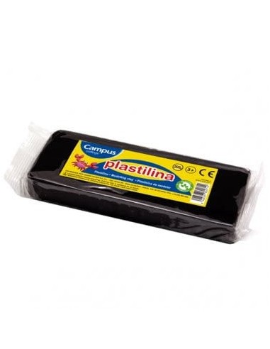 PLASTILINA CAMPUS 200G.NEGRO -PASTILLA