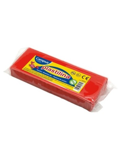 PLASTILINA CAMPUS 200G.ROJO -PASTILLA