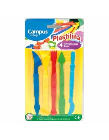 PLASTILINA CAMPUS-SET 5 INSTRUM.MOLDEAR