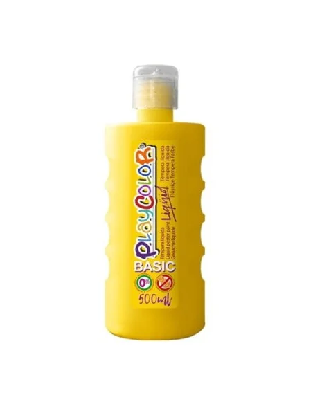 PLAYCOLOR-TEMPERA LIQ.500CC.AMARILLO