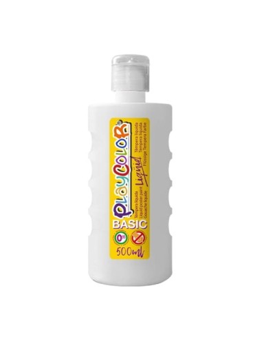 PLAYCOLOR-TEMPERA LIQ.500CC.BLANCO