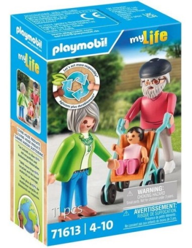 PLAYMOBIL-ABUELOS C/BEBE 71613