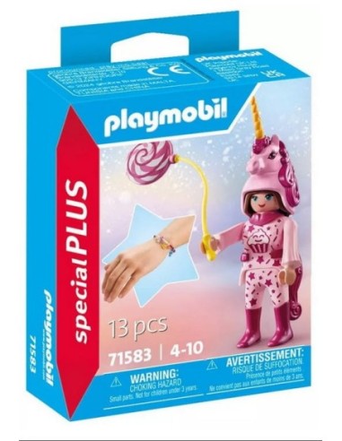 PLAYMOBIL-FIG.MUJER DISFRAZ UNICOR.71583