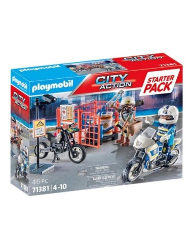 PLAYMOBIL-STARTER PACK POLICIA 71381