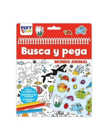 PLAYTIME-LIBRETA BUSCA/PEGA ANIM. PTL004