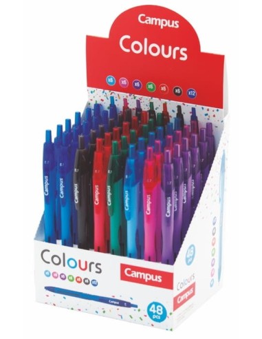 BOLIGRAFO CAMPUS GRIP COLOURS -EXP.48-