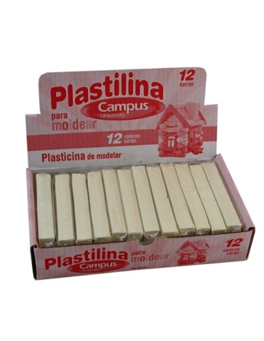 PLASTILINA CAMPUS 200G.BLANCO -PASTILLA