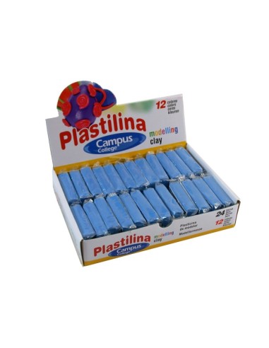 PLASTILINA CAMPUS 60G.AZUL CLR.-PASTILLA