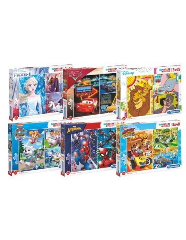 PUZZLES-PACK 3 P.CLEMENTONI 3x48