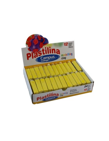 PLASTILINA CAMPUS 60G.AMARILLO -PASTILLA