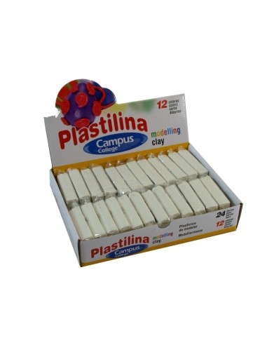 PLASTILINA CAMPUS 60G.BLANCO -PASTILLA