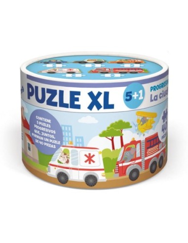 PUZZLING-PUZZLE CUBO XL LA CIUDAD PUR004